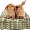 Small Animal WUHOSTAM | Wuhostam 4 Pack 11.8 X 11.8 Inches Natural Reed Hay Woven Bed Mat For Rabbits, Guinea Pigs, Dogs, Hamsters, Parrots, Cockatoos, Cats, Macaws, And Other Small Animals