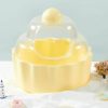 Small Animal Naiveferry | Naiveferry Hamster Bathtub Cake Shape, Hamster Sand Bath Container Transparent Hamster Bed Small Animal Habitat Decor Sand Bath Box For Small Pet Animals Cage Supplies(Purple)