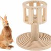 Small Animal Wontee | Rabbit Hay Manger Rack Multifunctional Wooden Food Feeder With Grinding Claw For Bunny Rabbits Chinchilla Guinea Pigs Small Animals (Hay Manger-B)