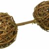 Small Animal Ware Manufacturing | Ware Manufacturing (3 Pack) Natural Woven Willow Small Pet Barbell Chew Toys, Large