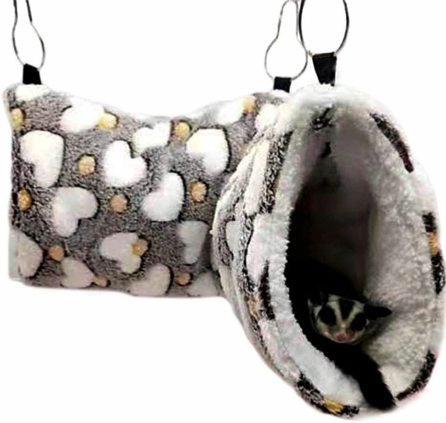 Small Animal Oncpcare | Hanging Tunnel Ferret Hammock Toy Set Rat Cage Accessories Warm Small Animal Hammock Bed For Guinea Pig Hamster Chinchilla