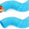 Small Animal kathson | Kathson 2 Pcs Hamster Tunnels Pet Plastic Tube Tunnel Fun Toys For Puzzle Exercising Hiding Training Or Gerbils, Guinea Pigs, Mice, Small Animals(Blue)