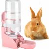 Small Animal Rypet | Rypet Rabbit Water Bottle No Drip - 17Oz Hanging Water Fountain Automatic Dispenser Pet Cage Water Feeder For Bunny Chinchilla Guinea Pig Hedgehog Ferret Pink