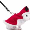 Small Animal Mogoko | Mogoko Christmas Rabbit Harness With Leash, Cute Dress Christmas Costumes And Lead Set For Rabbit Ferret Guinea Pig Kitten Small Animals