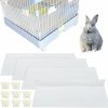 Small Animal GSYUWIH | 4 Pcs Rabbit Litter Box Shield Guard,Foldable Rabbit Cage Clear Baffles Easy Clean Small Animal Cage Side Urine Barrier Suitable For Gerbil Rabbits Guinea Pig And Other Small Animals