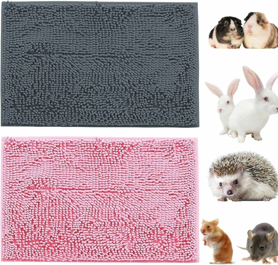 Small Animal Dnoifne | Dnoifne 2 Pack Guinea Pig Cage Liners, Guinea Pig Bedding Pee Pads, Washable And Reusable Rat Pee Pads, Small Animals Cage Accessories For Guinea Pigs Rabbits Hamster Rats Rabbits Chinchillas