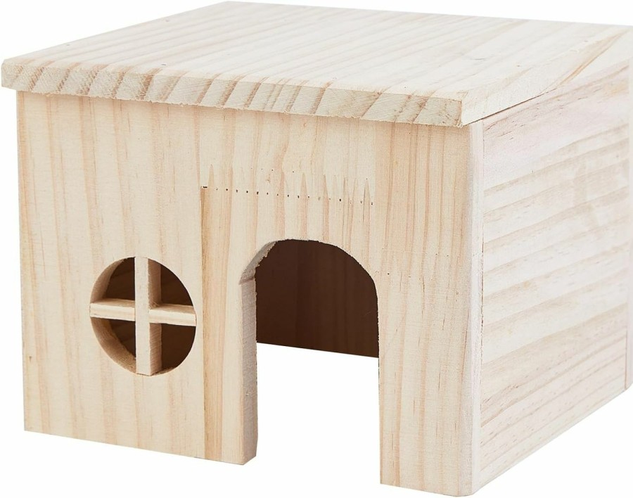 Small Animal Tcrogsciss | Tcrogsciss Hamster Hideout Wooden Hamster Cage Chinchilla House - Small Animal Hideout For Chinchilla Guinea Pig Hedgehog