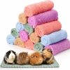 Small Animal Lyellfe | Lyellfe 15 Pieces Guinea Pigs Mat, Soft Hamster Fleece Cage Liners, Small Animals Bedding Mats Bath Towel For Dog Puppy Cat, 11.8 X 11.8 Inch, Mixed Colors