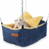 Small Animal HardcorePet | Guinea Pig Hideout, Rat Cage Accessories Hammock Beds, Hamster Warm Sleeping Nest Bed, Guinea Pig Fleece Hideout For Sugar Glider And Other Small Animals (Yellow)