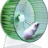 Small Animal lazYYzal | Lazyyzal Hamster Wheel,Silent Hamster Wheel,Quiet Hamster Wheel,Hamster Exercise Wheel,Adjustable Stand Silent Hamster Wheel For Hamsters,Gerbils,Mice,Small Animals ( 6.7 Inch, Green)