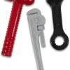 Small Animal Doskocil | Petmate 30773 Dogzilla Tough Tools Pet Toy, Red/Black/Grey(Assorted)