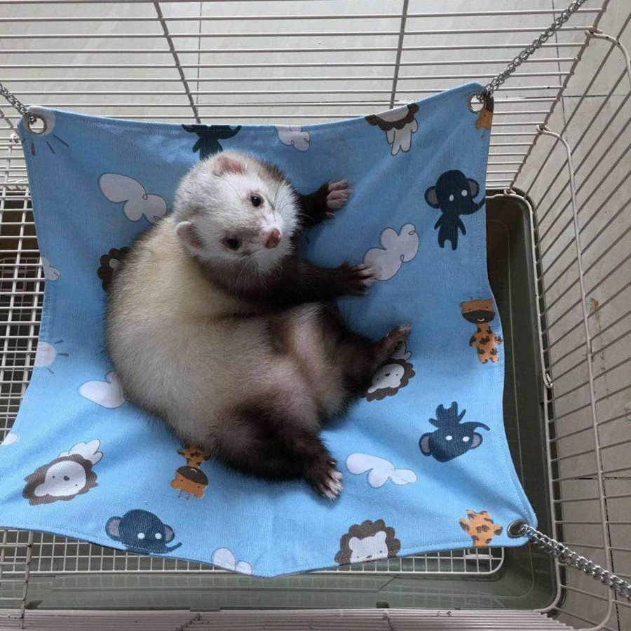 Small Animal Capkomi | Ferret Cat Hammock Bed For Cage 100% Handmade Pet Canvas Hammocks For Small Animals, Kitten, Guinea Pig, Bunny, Rabbit, Rat Comfortable Hanging Bed, Soft Sleepy Mat Pad For Sleeping And Resting