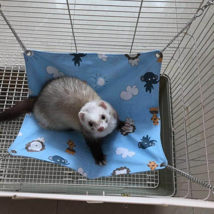 Small Animal Capkomi | Ferret Cat Hammock Bed For Cage 100% Handmade Pet Canvas Hammocks For Small Animals, Kitten, Guinea Pig, Bunny, Rabbit, Rat Comfortable Hanging Bed, Soft Sleepy Mat Pad For Sleeping And Resting