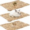 Small Animal ANDES | Rabbit Grass Mat, Bunny Natural Straw Woven Bed, Small Animal Cages Hay Nest Sleeping, Chewing, Nesting And Toys For Guinea Pig Hamster And Rat Bed Mat