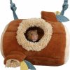 Small Animal MQ | Mq Hamster Hammock Hamster Hanging Bed Hammock Toy Cage Accessories Warm Fleece Nest For Rodents Sugar Glider Guinea Pig (Brown)…