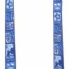 Small Animal Yellow Dog Design | Yellow Dog Design Tiki Blue Coupler Dog Leash-Size Large-1 Inch Wide And 12 To 20 Inches Long