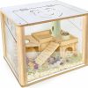 Small Animal Chngeary | Chngeary Hamster Cage With Transparent Walls, Small Animal Cage Can Observe Pets In Time, Hamster Landscaping House For All Hamsters, Rats, And Other Small Animals Of Similar Size