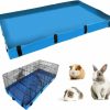 Small Animal BNOSDM | Bnosdm Guinea Pig Cage Liner, Small Animals Washable Bedding 47\"X 24\" Canvas Bottom Pet Cage Accessories For Hamsters Rabbits Hedgehogs Ferrets (Blue)