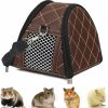 Small Animal Hamiledyi | Hamiledyi Hamster Carrier Bag,Portable Hamster Outgoing Travel Bag Breathable Pouch Leather Bag For Syria Hamster Mouse Sugar Glider Hedgehog