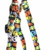 Small Animal Yellow Dog Design | Yellow Dog Design Orange And Black Skulls Step-In Dog Harness, Medium-3/4 Wide And Fits Chest Of 15 To 25\"