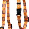 Small Animal Yellow Dog Design | Yellow Dog Design Orange Blocks Roman Style H Dog Harness, Large-1\" Wide And Fits Chest Of 20 To 28\"