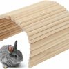 Small Animal Tnfeeon | Tnfeeon Wooden Hamster Bridge,Birch Rodents Chewing Climbing Tunnel Small Animal Bendy Bridge Ramp Hut Hideout For Guinea Pigs Hedgehogs Chinchillas And Other Rodents