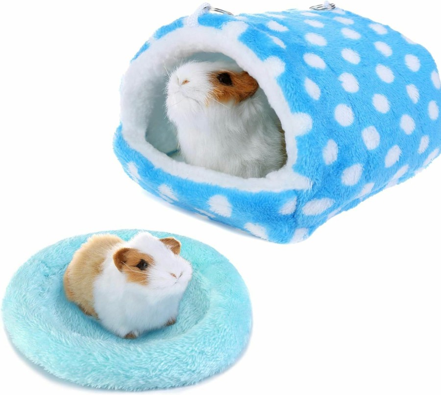 Small Animal Filhome | Filhome Small Animal Bed Set, Hamster Hammock House Guinea Pig Bed Rat Sleep Pad Mat Cage Accessories For Sugar Glider Chinchilla