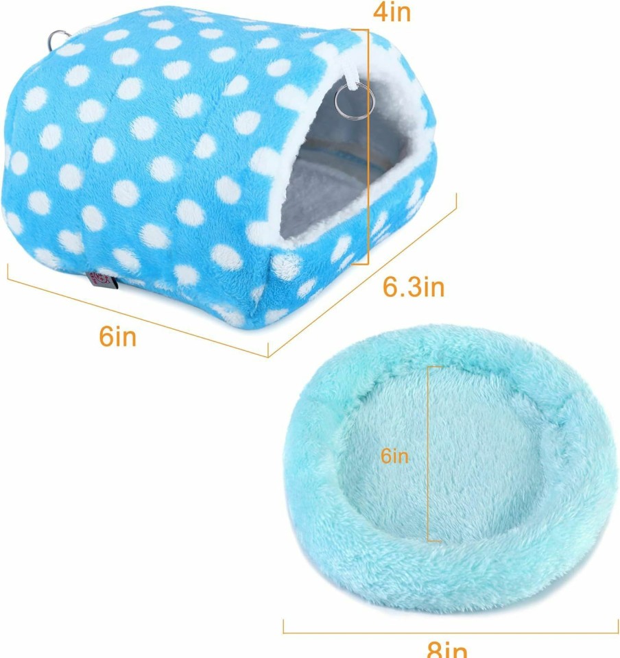 Small Animal Filhome | Filhome Small Animal Bed Set, Hamster Hammock House Guinea Pig Bed Rat Sleep Pad Mat Cage Accessories For Sugar Glider Chinchilla