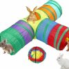 Small Animal GNB PET | Rabbit Tunnel Collapsible 3 Way Bunny Tunnels And Tubes With Interactive Ball Bunny Hideout Small Animal Activity Tunnel Toys For Dwarf Rabbit Bunny Guinea Pig Kitty