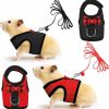 Small Animal SATINIOR | 2 Pieces Guinea Pig Clothes Soft Mesh Guinea Pig Harness With Safe Bell, Baby Ferret Harness And Leash Set For Hamster, Baby Ferrets, Rats, Guinea Pig, Chinchilla, Teacup Chihuahua