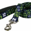 Small Animal Yellow Dog Design | Yellow Dog Design 12Th Dog Navy Blue Ez-Grip Dog Leash With Comfort Handle, Small/Medium