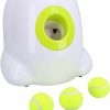 Small Animal Fancial | Pet Automatic Dog Ball Launcher With Remote Control, Interactive Pitching Machine For Small To Medium Dogs, Includes 6 2-Inch Tall Bouncing Washable Latex Balls