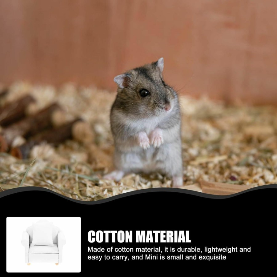 Small Animal Ipetboom | Ipetboom 1Pc Hamster Mini Bed Warm Small Pets Animals House Bedding Cozy Nest Cage Accessories Lightweight Cotton Sofa For Dwarf Hamster