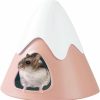 Small Animal Acsist | Acsist Hamster Hideout Snowy Mountain Shape, Cute Small Animal Hideaway House Hamster Cage Accessories For Syrian Dwarf Hamster Mice Gerbils (Purple)