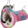 Small Animal LEFTSTARER | Leftstarer Guinea Pig Accessories Tunnel Sugar Glider Cage Accessories Hamster Rat Toys Ferret Hammock Hanging Tunnel For Small Animals (Purple-Star)