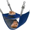 Small Animal Petmolico | Petmolico Ferret Hammock Bunkbed, Warm Fleece Hamster Swing Snuggle Bed Cage Accessories For Rat Guinea Pig Sugar Glider Squirrel Chinchilla, Blue