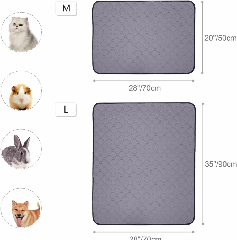 Small Animal Wontee | Wontee Guinea Pig Cage Liners Guinea Pig Bedding Washable Guinea Pig Pee Pads Waterproof Reusable For Guinea Pigs Ferrets Hamsters Rabbits (L: 35\" X 28\")