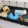 Small Animal Generic | Eiiel Guinea Pig Cages For 2, With Waterproof Plastic Bottom Liner, 8 Square Feet Small Animal House,Hutch Indoor Habitat Cage,Playpen For Small Pet, Bunny, Turtle,