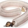 Small Animal Sasylvia | Sasylvia Ferret Thru Way Bunny Tunnel Two Way Rabbit Hideout Long Ferret Tunnel Tube Collapsible Ferret Toys Small Pet Fun Tunnel For Small Animals Guinea Pig Rat Chinchilla