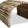 Small Animal Pulse Brands | Flexible Wood Hideout - Extra Large - House, Tunnel, Ramp, Bridge, Tube For Guinea Pigs, Ferrets, Hedgehogs, Chinchillas, Small Rabbits, And Other Small Animals - Accessories, Toys, And Supplies