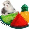 Small Animal HAICHEN TEC | Haichen Tec 3 Pack Ferret Cooling Chew Toys, Frozen Fruit Shape Teething Toy For Ferret, Durable Bite Resistant Summer Interactive Squeaky Toys Pet Treat Training Tools For Small Animal (3 Pack)