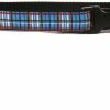 Small Animal Yellow Dog Design | Yellow Dog Design Tartan Blue On Black Grosgrain Ribbon Collar-Size Medium-3/4 Wide And Fits Neck 14 To 20\"