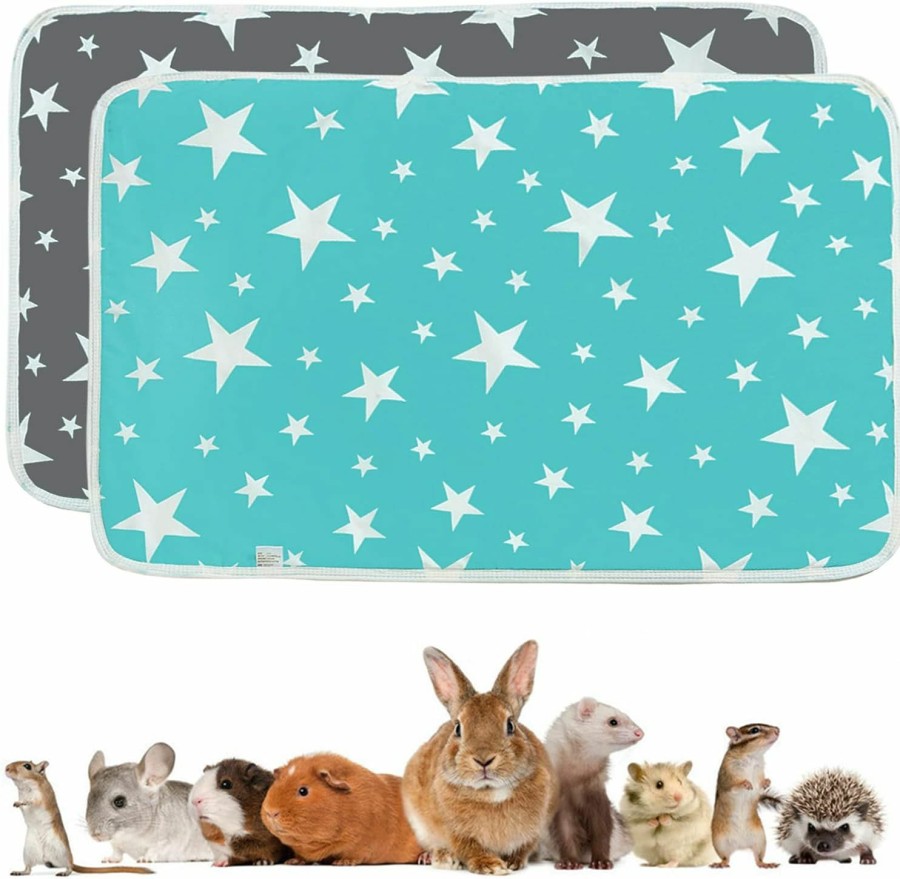 Small Animal BNOSDM | Bnosdm Guinea Pig Cage Liners 6 Packs Reusable Small Animal Pee Pads Washable Guinea Pig Bedding Highly Absorbent Cage Mats For Hamsters Chinchillas Hedgehogs Ferrets Rabbits