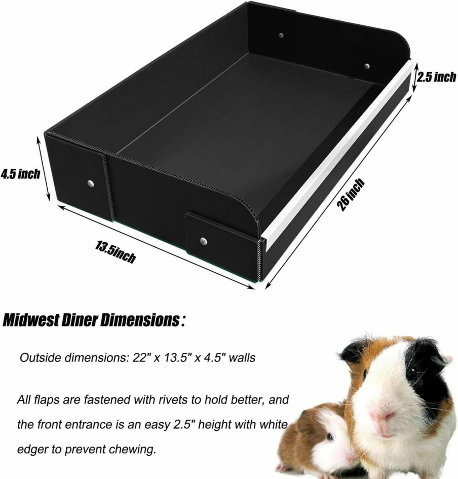 Small Animal pcprbfk | Pcprbfk Guinea Pig Litter Box For All C&C And Midwest Cages,Guinea Pig Bedding Litter Box,Guinea Pig Kitchen Area Keep The Guinea Pig Cage Clean And Tidy