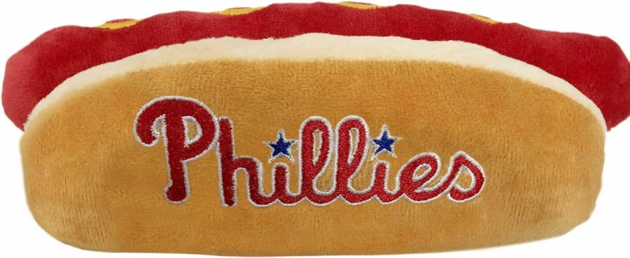 Small Animal Pets First | Pets First Mlb Los Angeles Dodgers Plush Dog Toys - Stadium Theme Snacks - Cutest Plush Hot-Dog Toy For Dogs & Cats With Inner Squeaker & Premium Embroidery Of Baseball Team Name/Logo