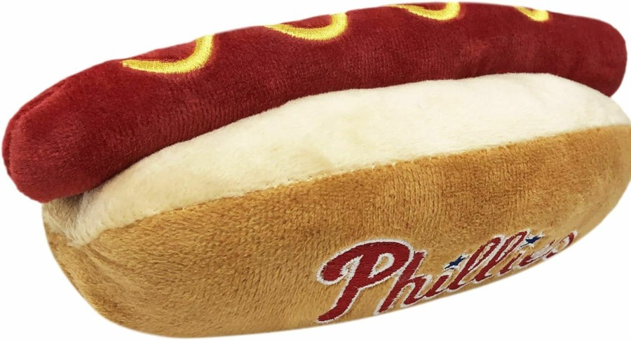 Small Animal Pets First | Pets First Mlb Los Angeles Dodgers Plush Dog Toys - Stadium Theme Snacks - Cutest Plush Hot-Dog Toy For Dogs & Cats With Inner Squeaker & Premium Embroidery Of Baseball Team Name/Logo