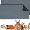 Small Animal FAWAIKTU | Guinea Pig Bedding Cage Liners, 2 Pack 47\" X 24\" Washable Guinea Pig Bed Pee Pads, Waterproof And Anti Slip Guinea Pig Bedding For Small Animals Rabbit Hamster Rat