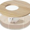 Small Animal Chngeary | Chngeary Hamster Sand Bath Box Large, Transparent Acrylic Sand Bath Container & Hamster Bathroom, House And Accessories For Hamsters Gerbils Lemming…(Circular)