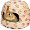 Small Animal Niteangel | Niteangel Bunny Bed Big Guinea Pig Cave House Hideout For Rabbit Ferret Chinchilla Degu Hedgehogs Squirrel And Other Small Animals