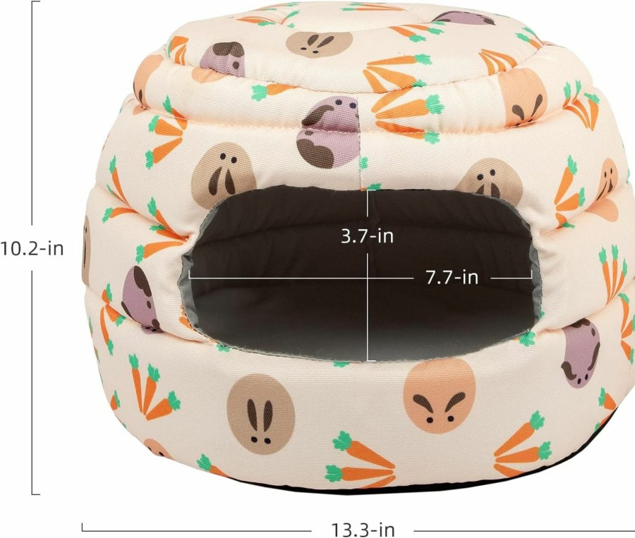 Small Animal Niteangel | Niteangel Bunny Bed Big Guinea Pig Cave House Hideout For Rabbit Ferret Chinchilla Degu Hedgehogs Squirrel And Other Small Animals